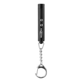 Ansmann Laser Pointer 2i1 i nøglering - Hvid og Rødt LED lys