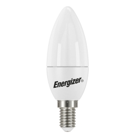 Energizer E14 LED kertepære 5.9W (470lm), 2700K, Varm hvid, Opal