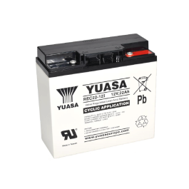 REC22-12I Yuasa 12V 22Ah - Cyklisk Blybatteri