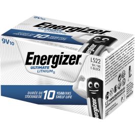 Energizer Ultimate Lithium 9V / 522 Batteri (10 Stk. Pakning)
