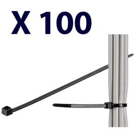 Kabel tie, vejrbestandigt nylon, sort - 150 mm , 3.6 mm (100 stK)