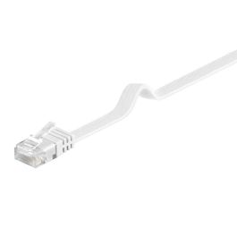 CAT 5e fladt netværkskabel U/UTP, hvid, 0,5m