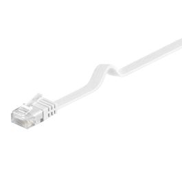 CAT 6 fladt patchkabel, U/UTP, hvid, 5m