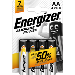 Energizer Alkaline Power AA/LR06 alkaline batterier – 4 stk.