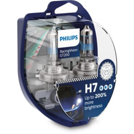 Philips Bilpære H7 RacingVision GT200 - 2 stk.