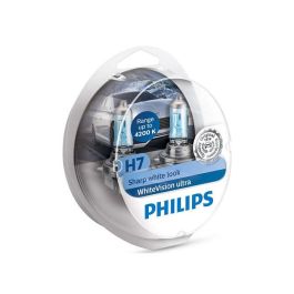 Philips Bilpære H7/W5W WhiteVision Ultra - 2 stk. (af hver model)