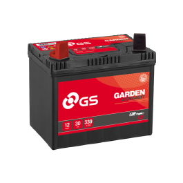 GS Yuasa GS-U1 12V 30Ah 330A Batteri til bl.a. Havetraktor + Pol til venstre