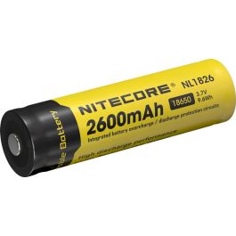 Nitecore NL1826 - 18650 Batteri 2600mAh (med knop)