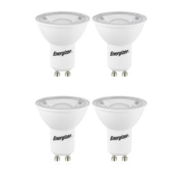 Energizer GU10 LED pære 4W (375lm), 2700K, Varm hvid, 4 stk.