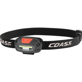 Coast FL13R genopladelig pandelampe med rødt & hvidt lys 270 lumen