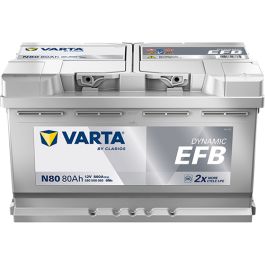 Varta Blue Dynamic EFB N80 - 12V 80Ah (Start-Stop bilbatteri)
