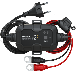 Noco Genius 2D Batterioplader til 12V 2000mA (Wet, Gel, MF, CA, EFB, AGM)
