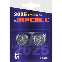 Japcell Lithium CR2025 Batterier - 2 stk. pakning