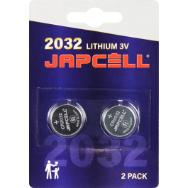 Japcell Lithium CR2032 Batterier- 2 stk. pakning