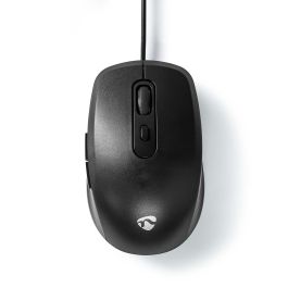 Nedis Computermus med ledning 1.200 dpi 3 knapper Sort