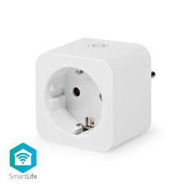 Nedis SmartLife Plug Effektmåler 3680 W Schuko/F (CEE 7/7) -20-50 °C Hvid