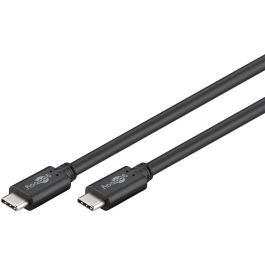 USB-C 3.2 til USB-C lade- og datakabel, 5Gbit/s, 4K/60Hz, sort, 3m
