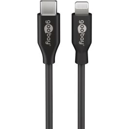 USB-C 2.0 til Lightning lade- og datakabel, MFI, sort, 2m