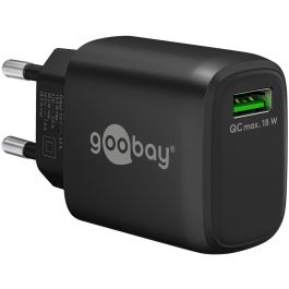 Goobay USB QC hurtig oplader 18W - sort