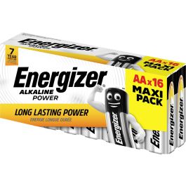 Energizer Alkaline Power AA/LR06 alkaline batterier – 16 stk.