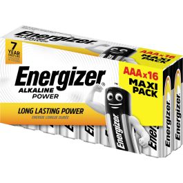 Energizer Alkaline Power AAA/LR03 alkaline batterier – 16 stk.
