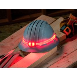 Coast LHS300 – Genopladelig LED-lysstrop til hjelm, rød