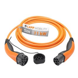 Lapp Type 2 Ladekabel til elbil - 11kW 5m, orange