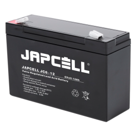 Japcell JC6-12 6V 12Ah AGM blybatteri