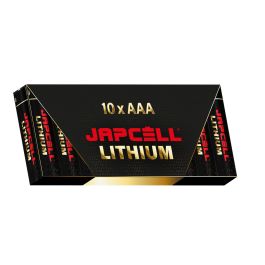 Japcell Lithium AAA Batterier (10 Stk. Pakning)