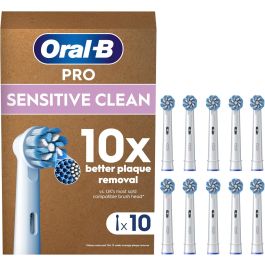 Oral-B Sensitive Clean Tandbørstehoveder 10 stk. - Hvid