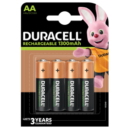 Duracell AA / HR6 / R06 / 1300 mAh Genopladelige batterier (4 stk.)