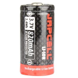 Japcell JC123R - CR123 Genopladelig 3.7V Li-ion-batteri 820mAh