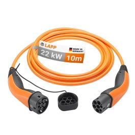 Lapp Type 2 ladekabel til elbil, 22 kW, 10 m, orange
