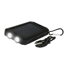Outdoor powerbank med solcellepanel, 10.000 mAh