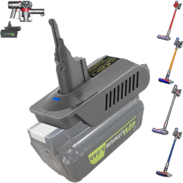 Batteri-adapter fra Ryobi 40V til Dyson V7 V8