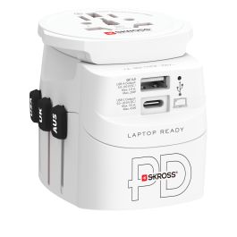 Skross Rejsestik PRO Light Hele Verden 45W PD + 1x USB-A/1x USB-C
