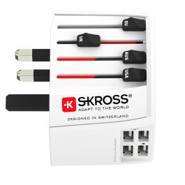 Skross Rejsestik Hele Verden til USB (4x USB-A)