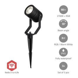 Nedis Smartlife udendørs lampe - 3 stk
