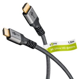 Goobay Ultra High Speed HDMI kabel 8K/60Hz 1m stofbeklædt