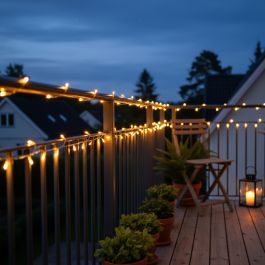 Lyskæde med solcelle 10m - 100 LED-lys