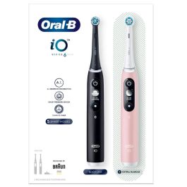 Oral-b iO Series 6 DUO El-tandbørste - Sort/Pink
