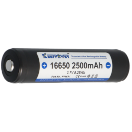 16650 batteri 2500mAh - max 4A afladning