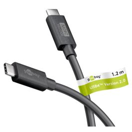 USB-C 4.0 til USB-C lade- og datakabel, 40Gbit/s, 240W, sort, 1,2m
