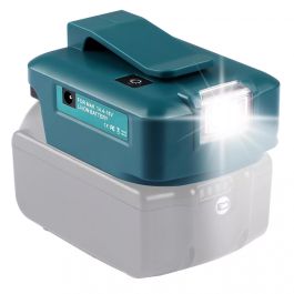 Powerbank adapter til Makita 14,4-18V m/ LED Lys og USB-C