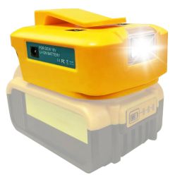 Powerbank adapter til Dewalt 20V m/ LED Lys og USB-C