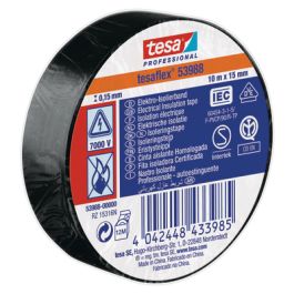 Tesa Isoleringstape - Sort 10x15mm