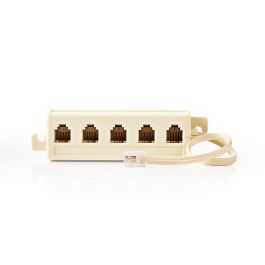 Telefon kabel RJ11 splitter fra 1 til 5 stik