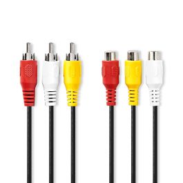 Composite video kabel (3x RCA han til 3x RCA hun)