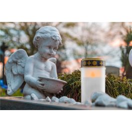 Goobay LED Gravlys til batteri m/timer - Hvid