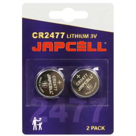 Japcell Lithium CR2477 Batterier - 2 stk. pakning